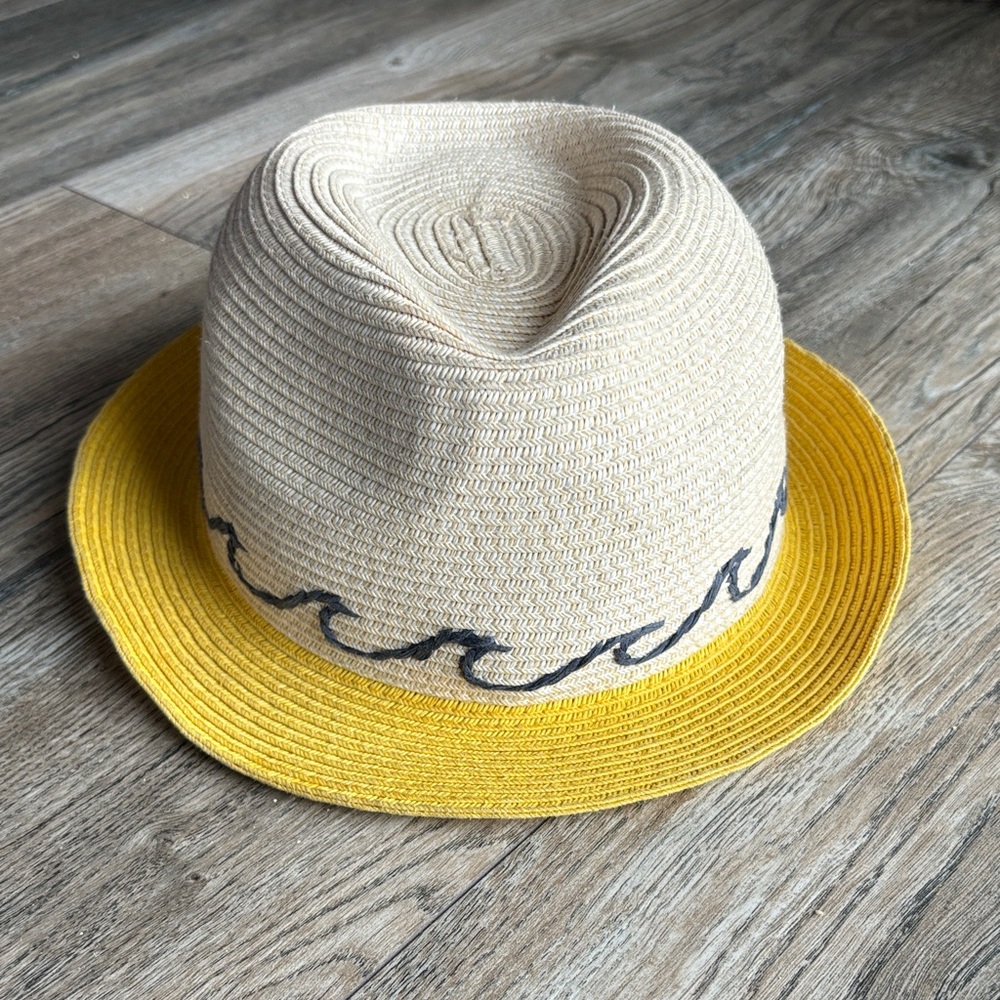 San Diego Hat Company Cream and Yellow Kids Fedora